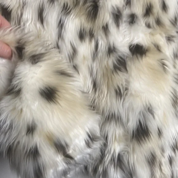 Kid's Snow Leopard Faux Fur Hooded Parka Kids Fabulous-Furs Donna Slayers Large
